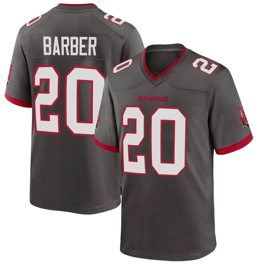 TB.Buccaneers #20 Ronde Barber Player Pewter Game Football Jerseys football jersey product view 1