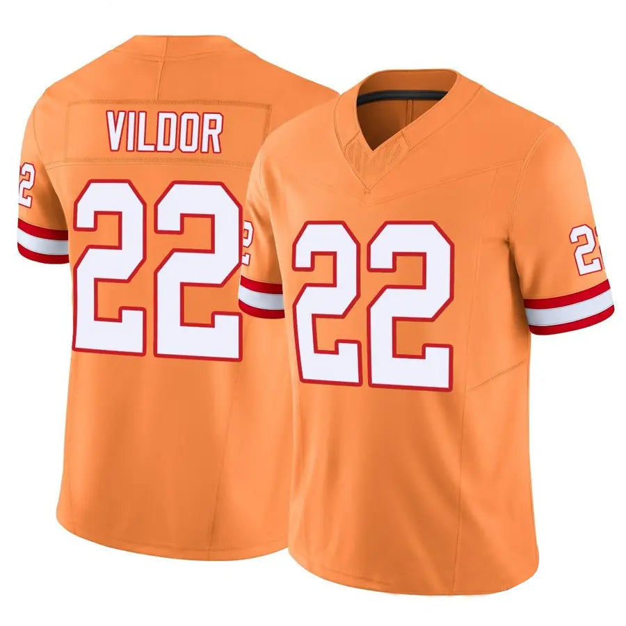TB.Buccaneers #22 Kindle Vildor Player Orange Vapor F.U.S.E. Limited Football Jerseys football jersey product view 1