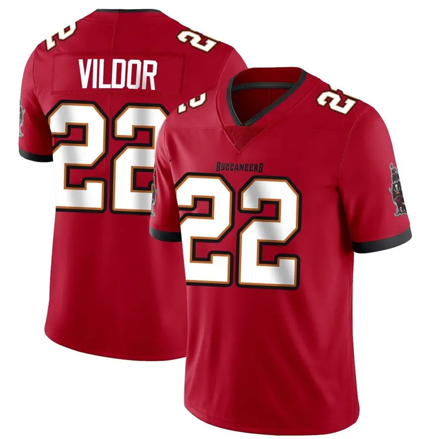 TB.Buccaneers #22 Kindle Vildor Player Red Vapor F.U.S.E. Limited Football Jerseys football jersey product view 1