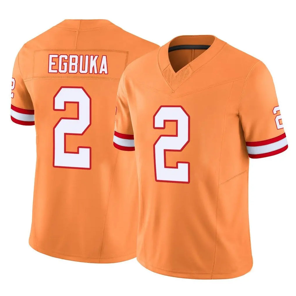TB.Buccaneers #2 Emeka Egbuka Player Orange Vapor F.U.S.E. Limited Football Jerseys football jersey product view 1