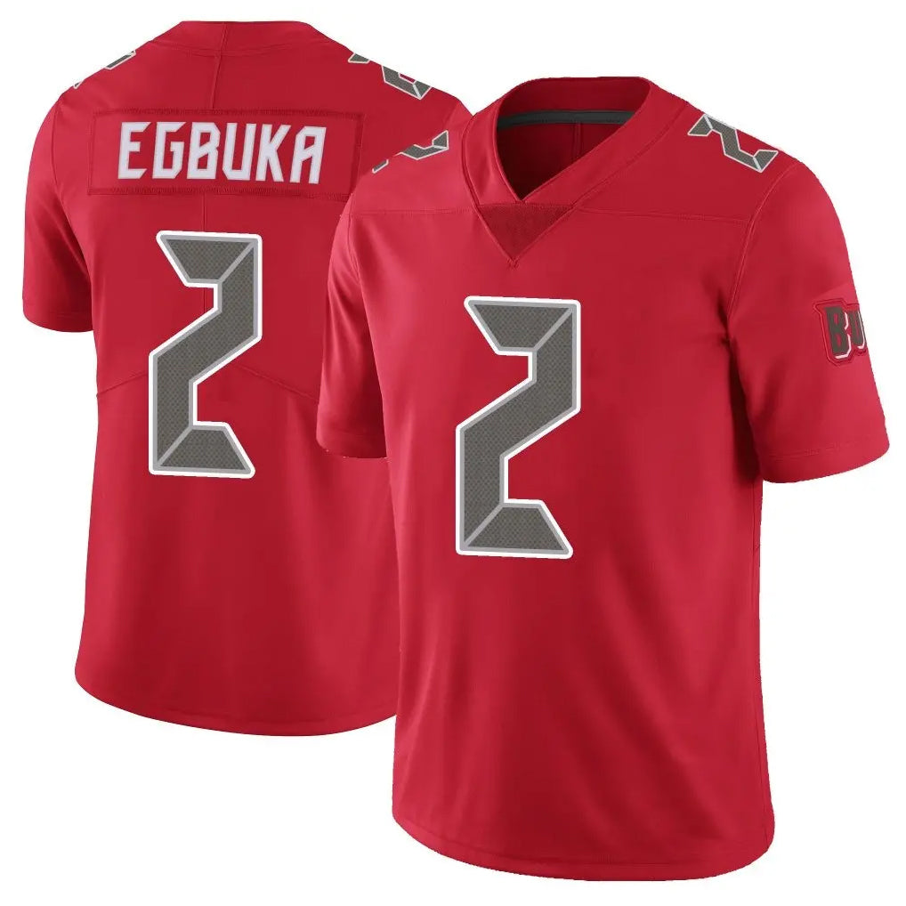 TB.Buccaneers #2 Emeka Egbuka Player Red Vapor Limited Football Jerseys football jersey product view 1