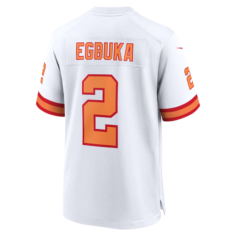 TB.Buccaneers #2 Emeka Egbuka Player White 50th Season Game Football Jerseys football jersey product view 1