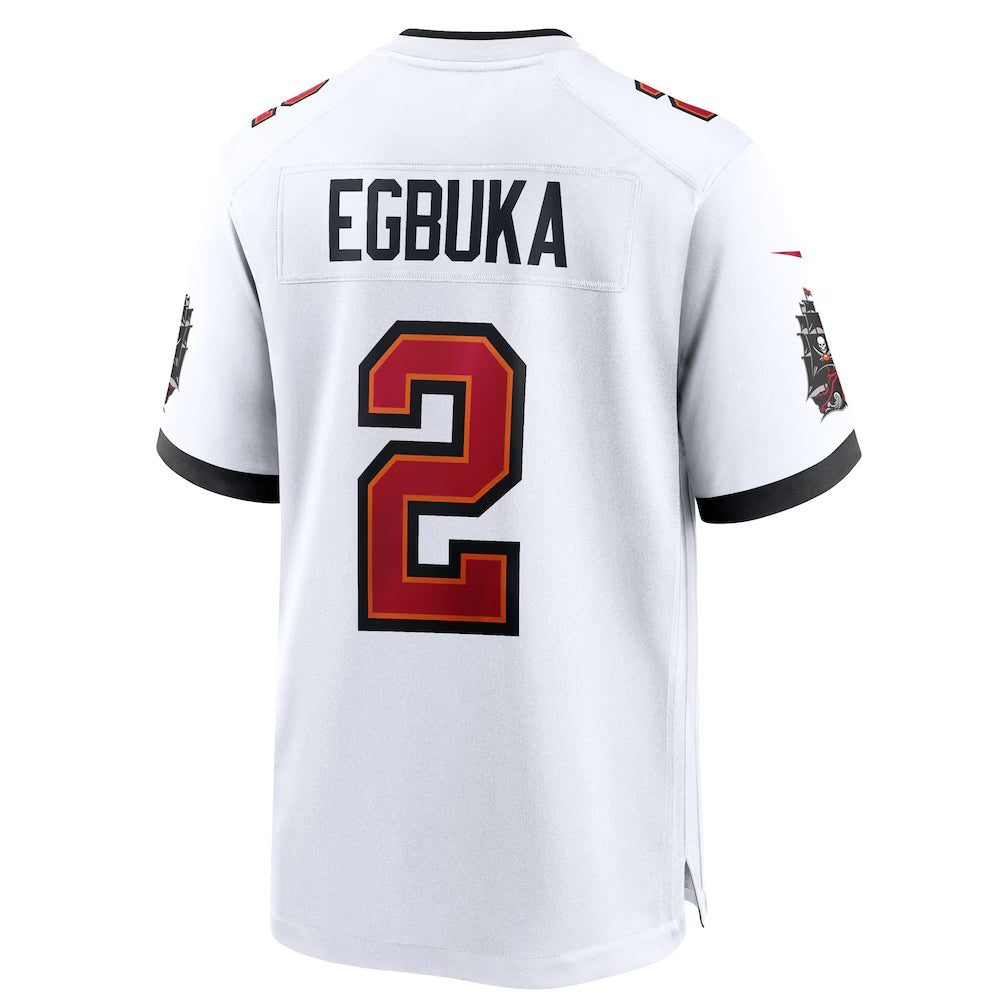 TB.Buccaneers #2 Emeka Egbuka Player White Home Game Football Jerseys football jersey product view 1