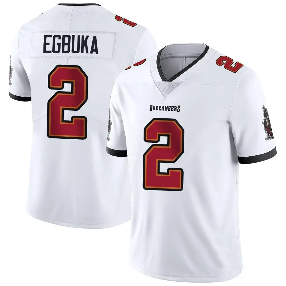 TB.Buccaneers #2 Emeka Egbuka Player White Vapor Limited Game Football Jerseys football jersey product view 1