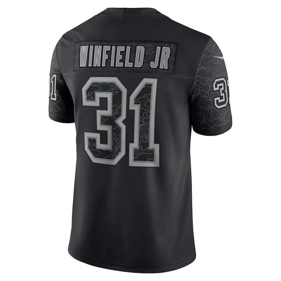 TB.Buccaneers #31 Antoine Winfield Jr. Player Limited Black Reflective Football Jerseys football jersey product view 1