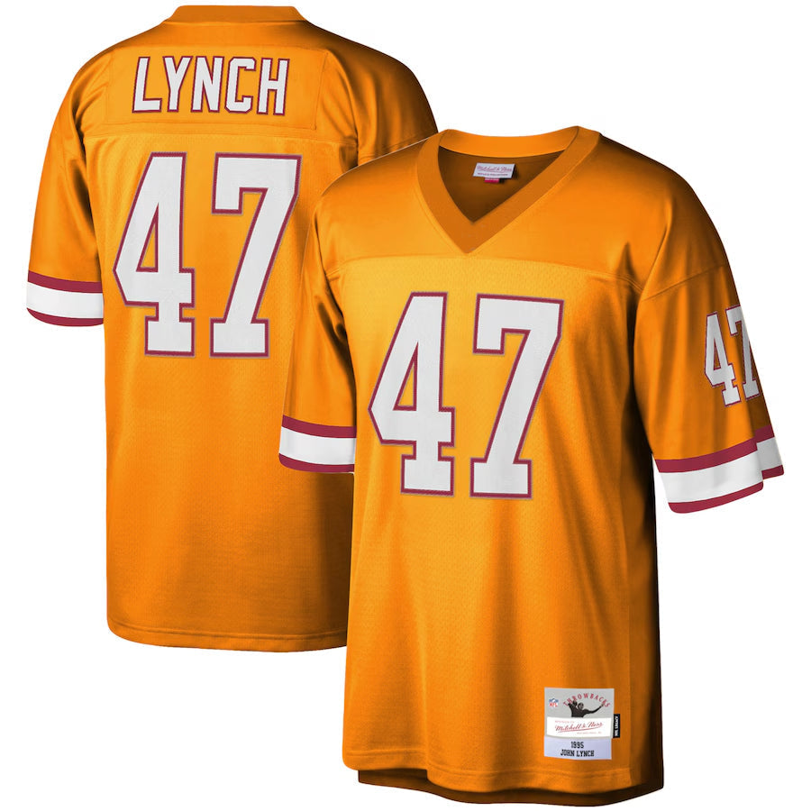 TB.Buccaneers #47 John Lynch Player Orange Legacy Replica Football Jerseys football jersey product view 1