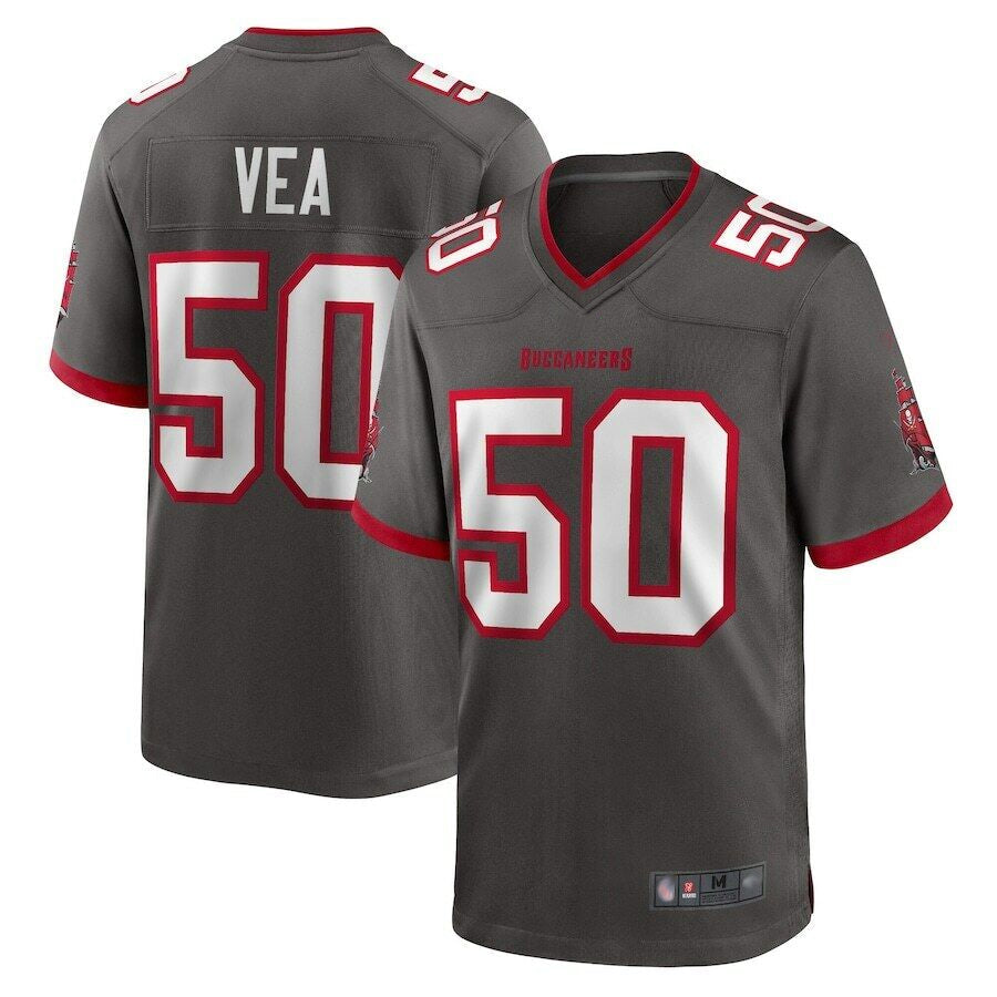 TB.Buccaneers #50 Vita Vea Player Pewter Game Football Jerseys football jersey product view 1