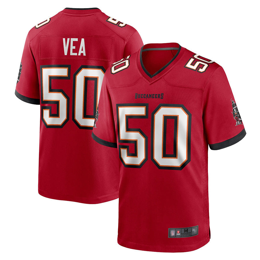TB.Buccaneers #50 Vita Vea Player Red Game Football Jerseys football jersey product view 1