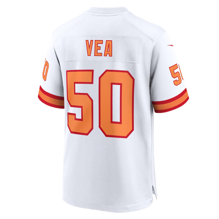 TB.Buccaneers #50 Vita Vea Player White Home Game Football Jerseys football jersey product view 1