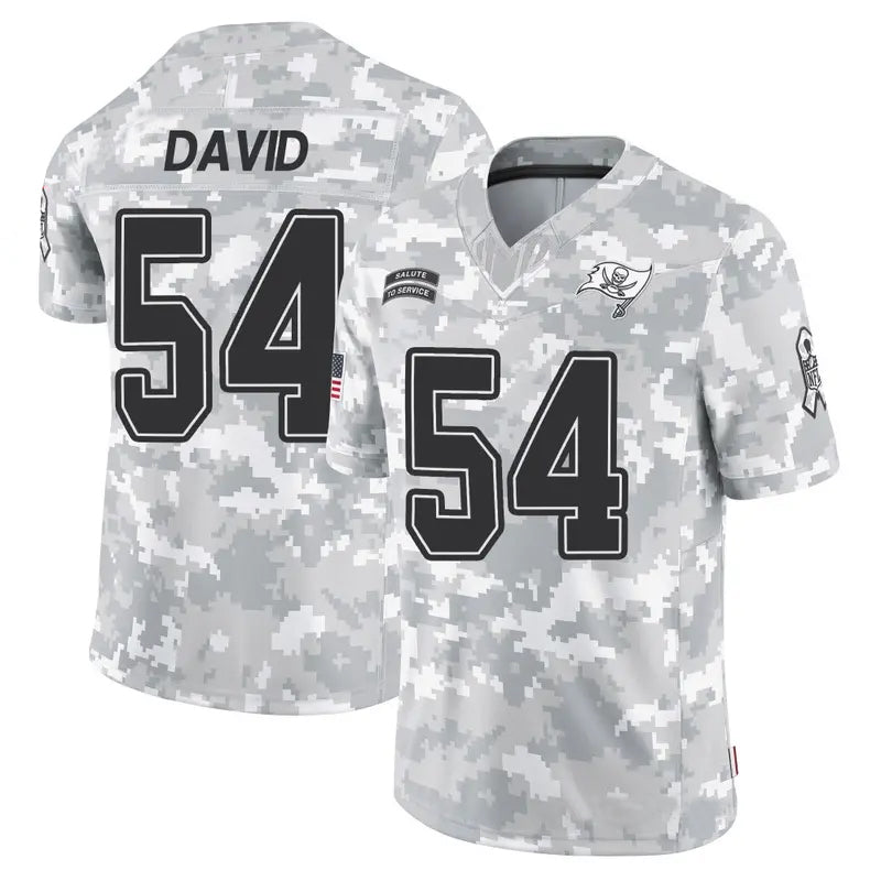 TB.Buccaneers #54 Lavonte David Player Arctic Camo Salute to Service Football Jerseys football jersey product view 1