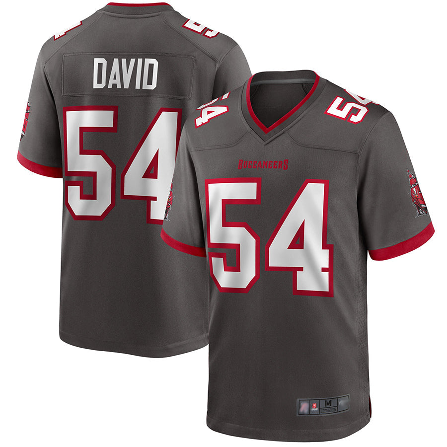 TB.Buccaneers #54 Lavonte David Player Pewter Game Football Jerseys football jersey product view 1