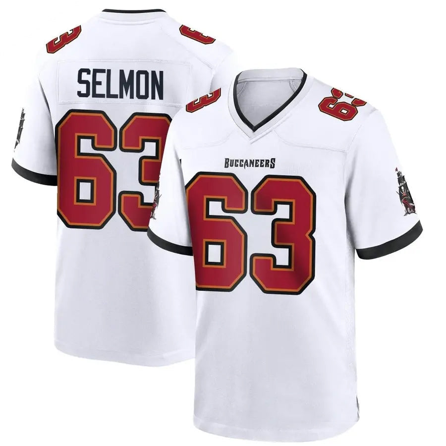 TB.Buccaneers #63 Lee Roy Selmon Player White Game Football Jerseys football jersey product view 1