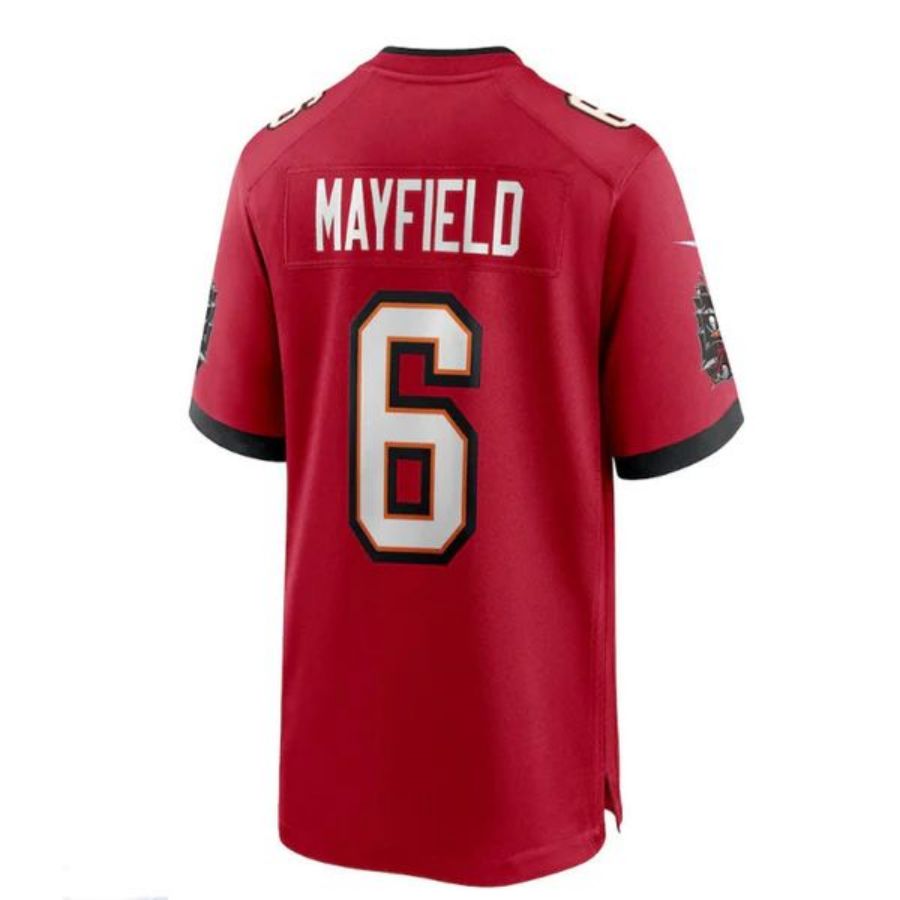 #6 Baker Mayfield Player TB.Buccaneers Red Game Football Jerseys football jersey product view 1