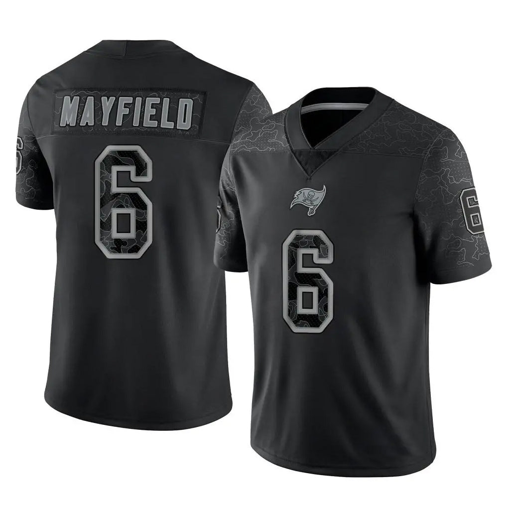 TB.Buccaneers #6 Baker Mayfield Player Black RFLCTV Limited Football Jerseys football jersey product view 1