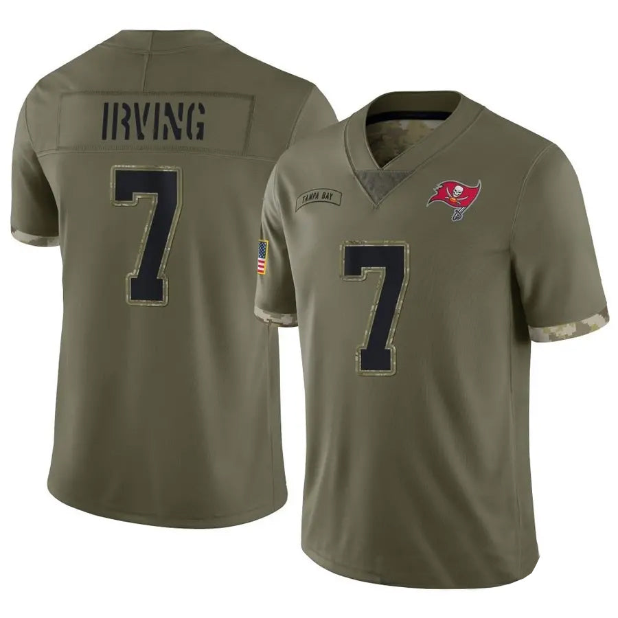 TB.Buccaneers ££7 Bucky Irving Player Limited Olive Salute To Service Football Jerseys football jersey product view 1