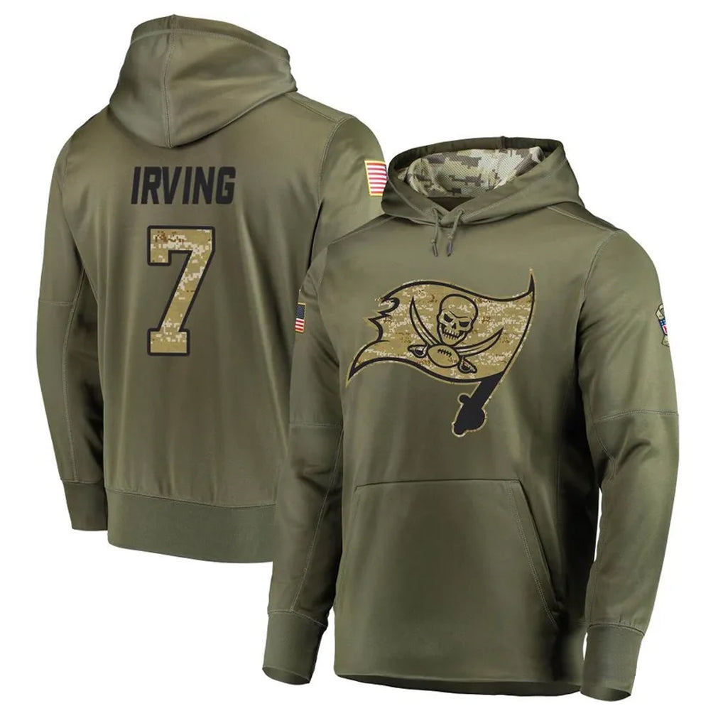 TB.Buccaneers #7 Bucky Irving Player Olive Salute To Service Limited Hoodies Football Jerseys football jersey product view 1