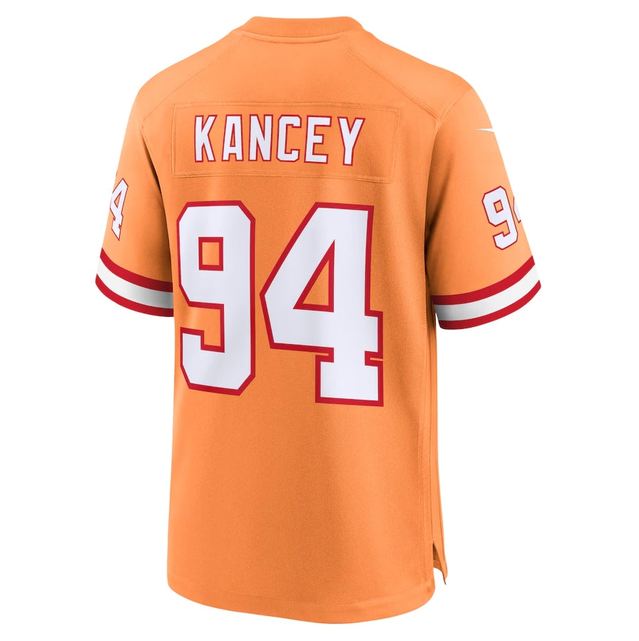 TB.Buccaneers #94 Calijah Kancey Player Orange Game Stitched American Football Jerseys football jersey product view 1