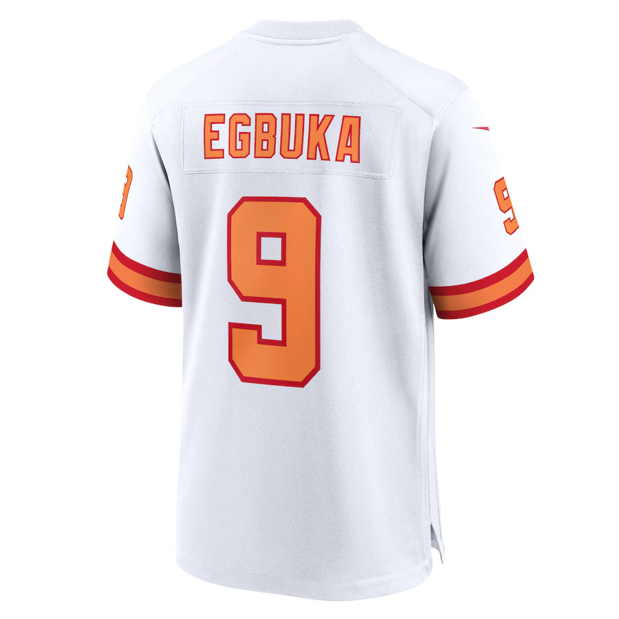 TB.Buccaneers #9 Emeka Egbuka Player White Home Game Football Jerseys football jersey product view 1