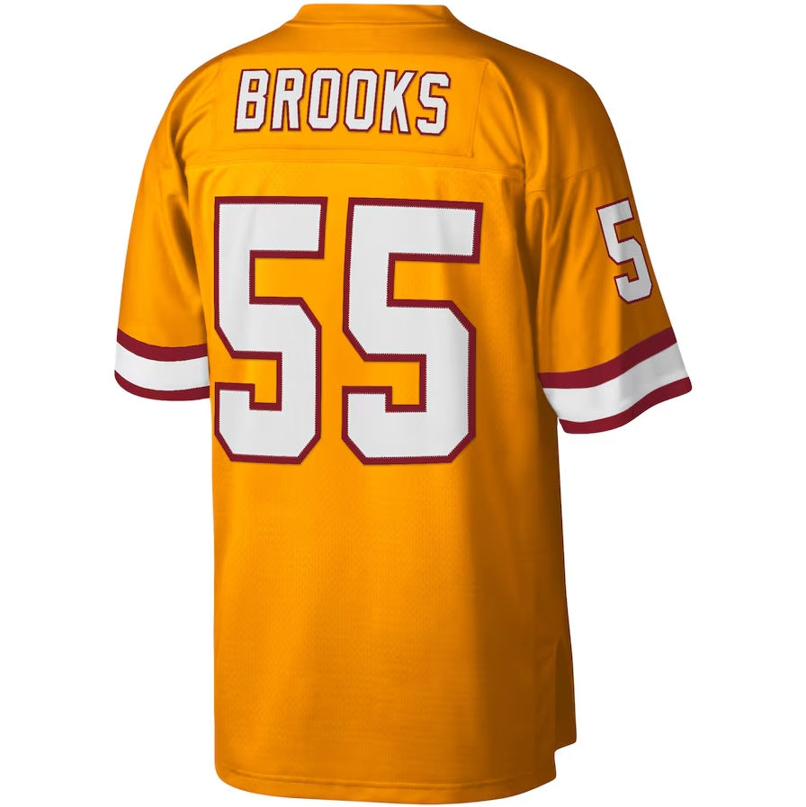 TB.Buccaneers #55 Derrick Brooks Legacy Replica Player Jersey - Orange Stitched American Football Jerseys football jersey product view 1