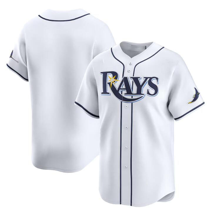 Tampa Bay Rays Blank White Home Limited Stitched Baseball Jersey baseball jersey product view 1