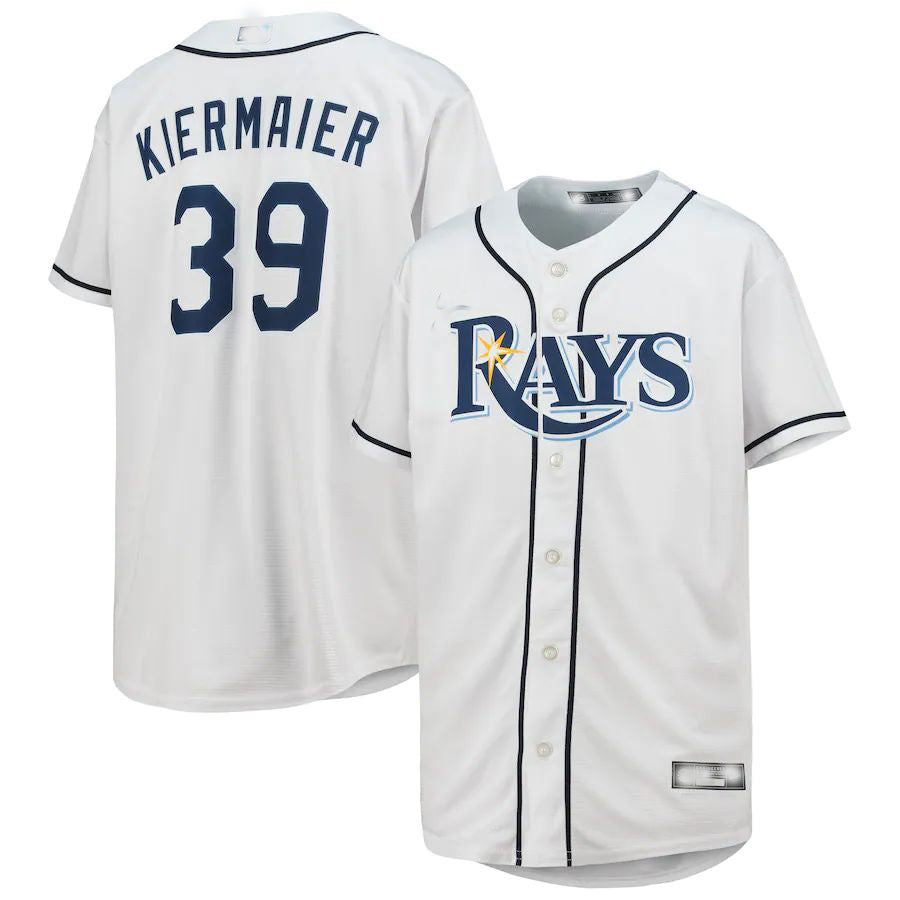 Tampa Bay Rays #39 Kevin Kiermaier White Home Replica Player Jersey Baseball Jerseys baseball jersey product view 1