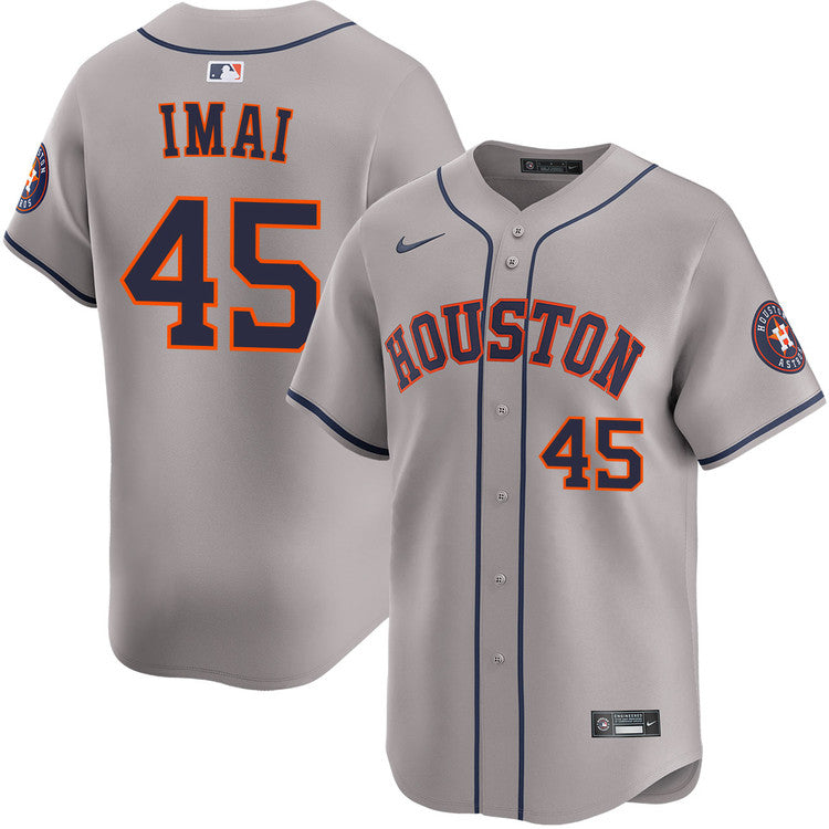 Tatsuya Imai Houston Astros Road Jersey - Gray baseball jersey product view 1