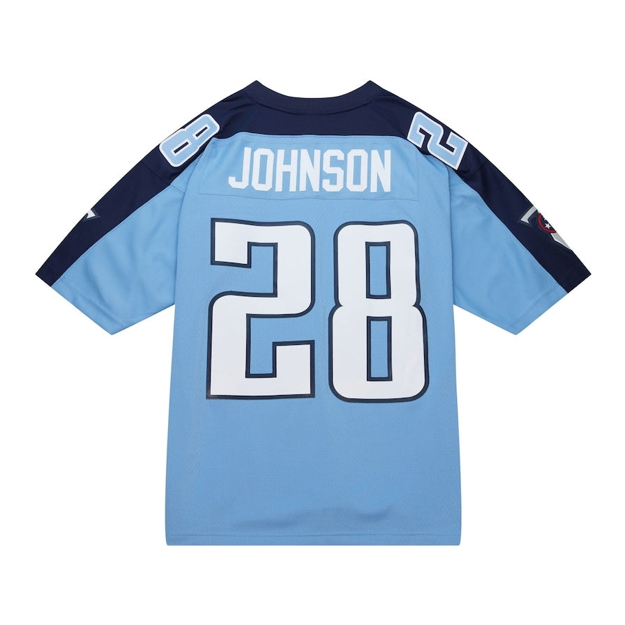 T.Titans #28 Chris Johnson Legacy Replica Player Jersey - Light Blue Stitched American Football Jerseys football jersey product view 1