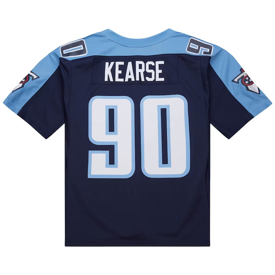 T.Titans #90 Jevon Kearse 1999 Legacy Replica Player Jersey - Navy Stitched American Football Jerseys football jersey product view 1