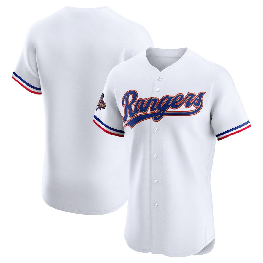 Texas Rangers 2024 Gold Collection Elite Jersey ¨C White Baseball Jerseys baseball jersey product view 1