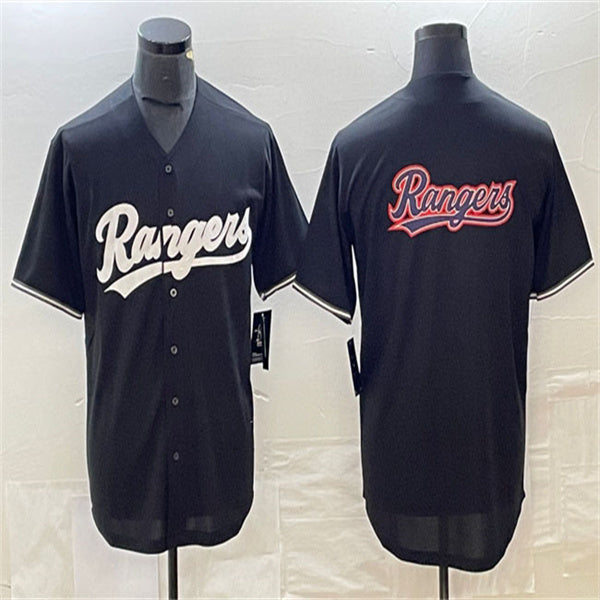 Los Angeles Dodgers Texas Rangers Black Team Big Logo Home Authentic Patch Jersey Baseball Jerseys baseball jersey product view 1