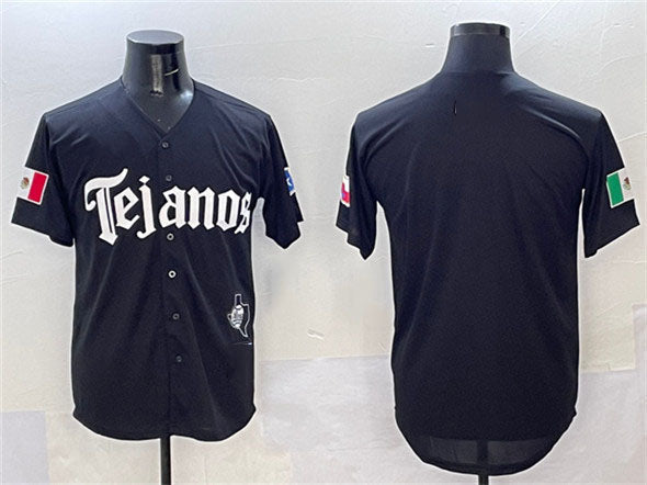 Texas Rangers Blank Black Mexico 2025 Vapor Premier Limited Stitched Baseball Jersey baseball jersey product view 1