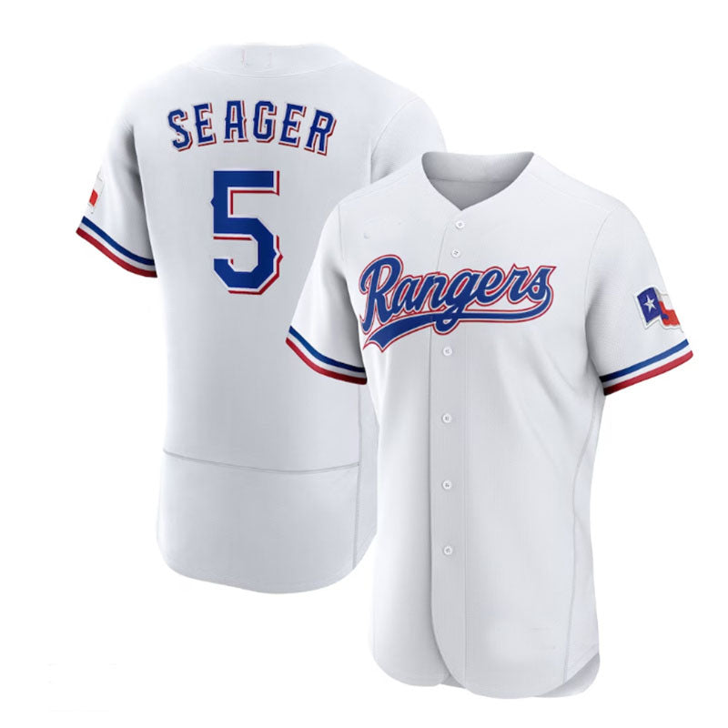 Texas Rangers #5 Corey Seager White Home Authentic Player Jersey Baseball Jerseys baseball jersey product view 1