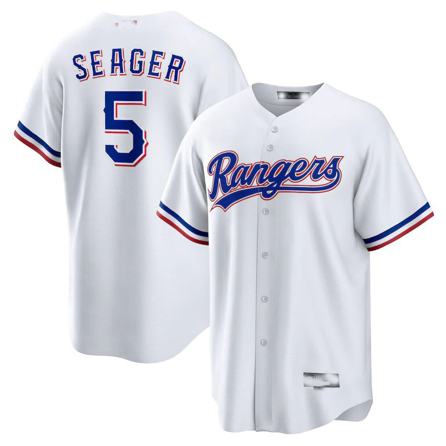 Texas Rangers #5 Corey Seager White Home Replica Player Jersey Baseball Jerseys baseball jersey product view 1