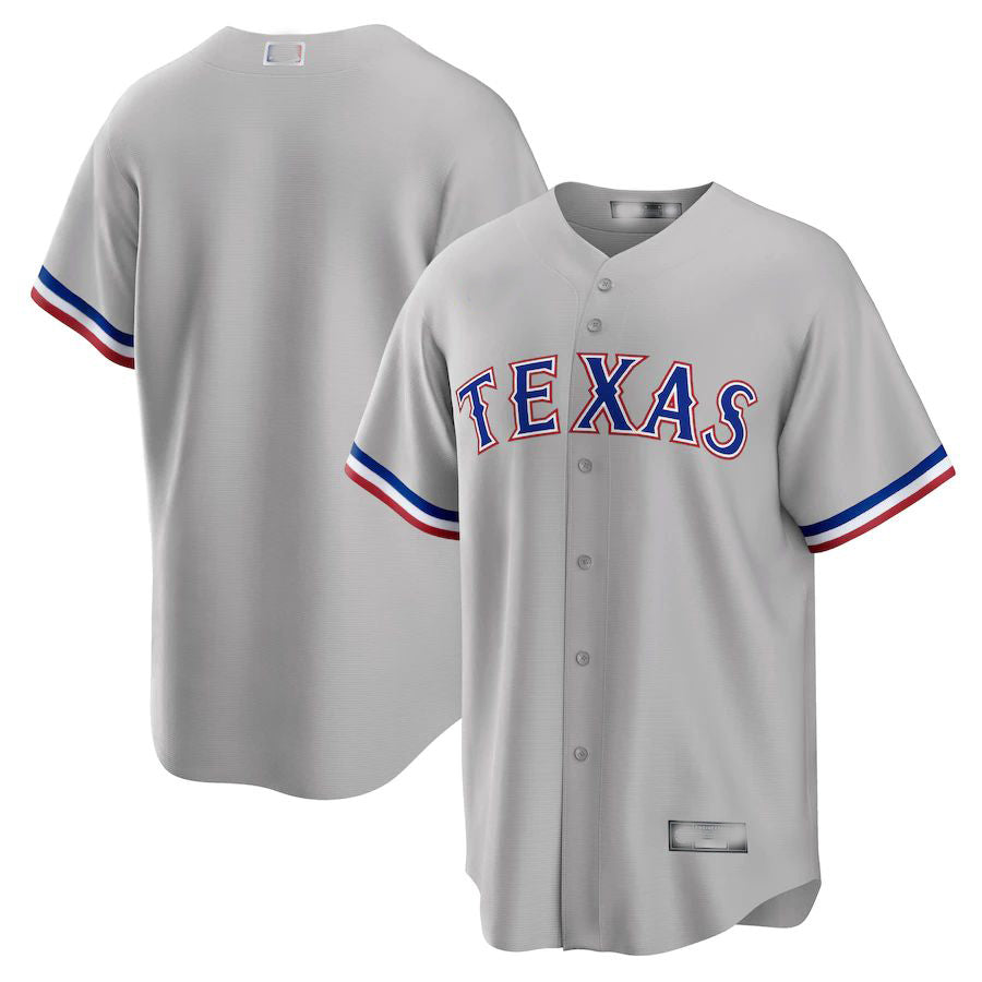 Texas Rangers Gray Road Replica Team Jersey Baseball Jerseys baseball jersey product view 1