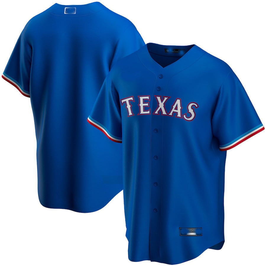 Texas Rangers Royal Alternate Replica Team Jersey Baseball Jerseys baseball jersey product view 1