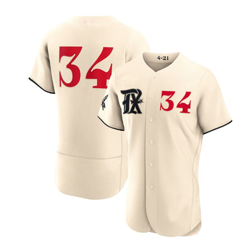 Texas Rangers #34 Nolan Ryan Cream 2023 City Connect Authentic Player Jersey Baseball Jerseys baseball jersey product view 1