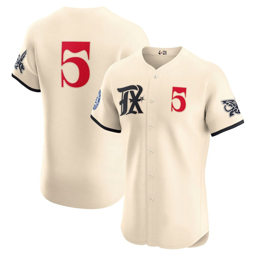 Texas Rangers #5 Corey Seager City Connect Elite Jersey - Cream Stitched Baseball Jersey baseball jersey product view 1