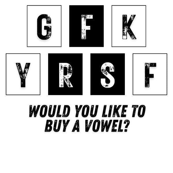 The Cost Of A Vowel - Adult & Kids T-Shirts, Sweatshirts & Hoodies apparel design preview 1