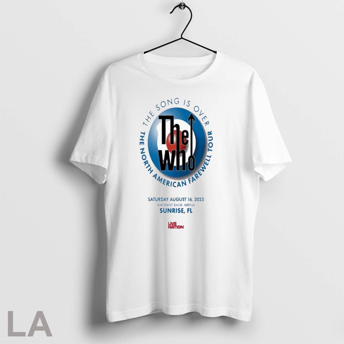 The Who American Farewell Tour Song Is Over Aug 23 - Adult & Kids T-Shirts, Sweatshirts & Hoodies apparel design preview 1