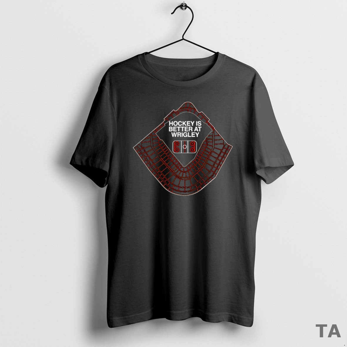 Top Hockey Is Better At Wrigley Stadium Sweater - Adult & Kids T-Shirts, Sweatshirts & Hoodies apparel design preview 1