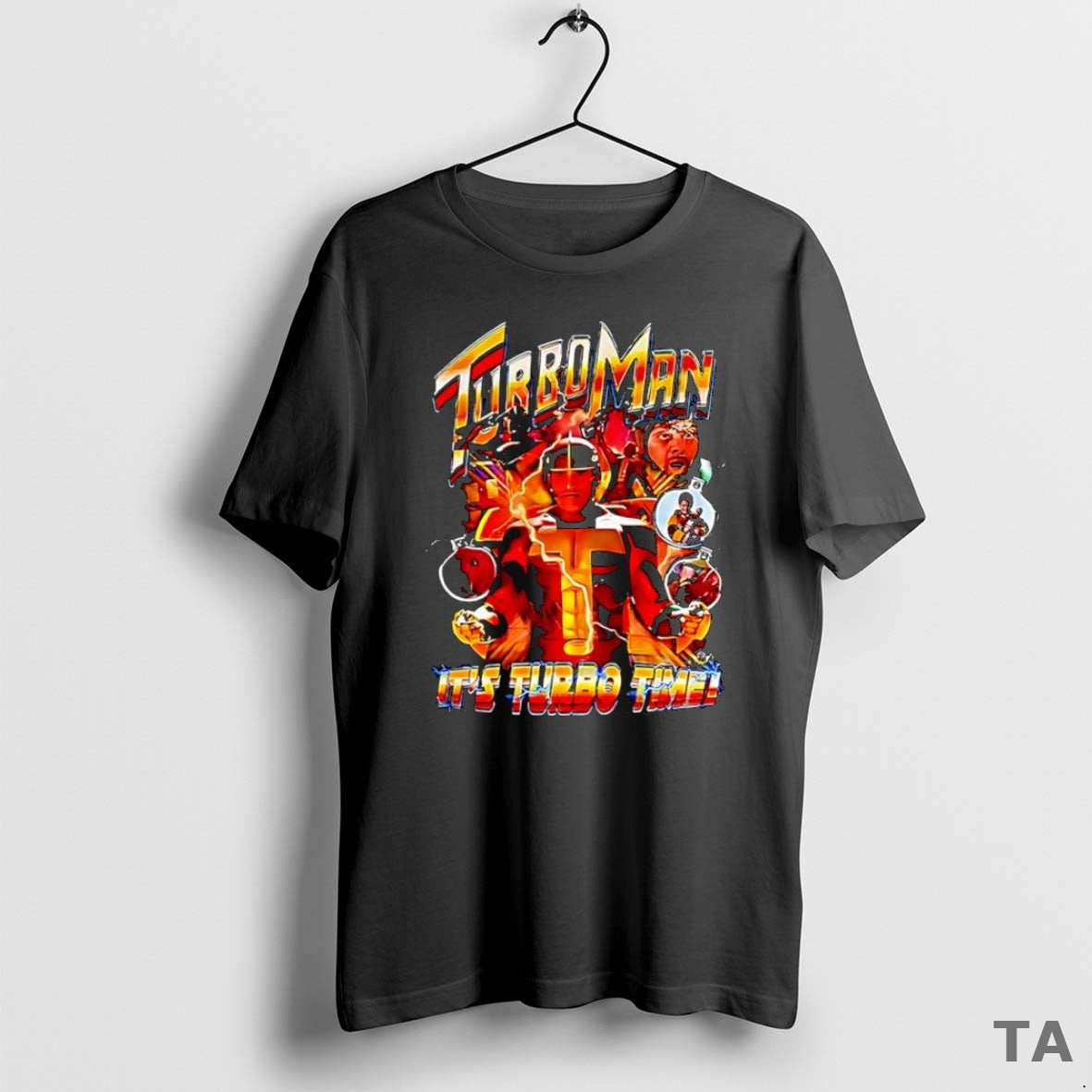Top Turbo Man Its Time Lighting Christmas Bauble - Adult & Kids T-Shirts, Sweatshirts & Hoodies apparel design preview 1