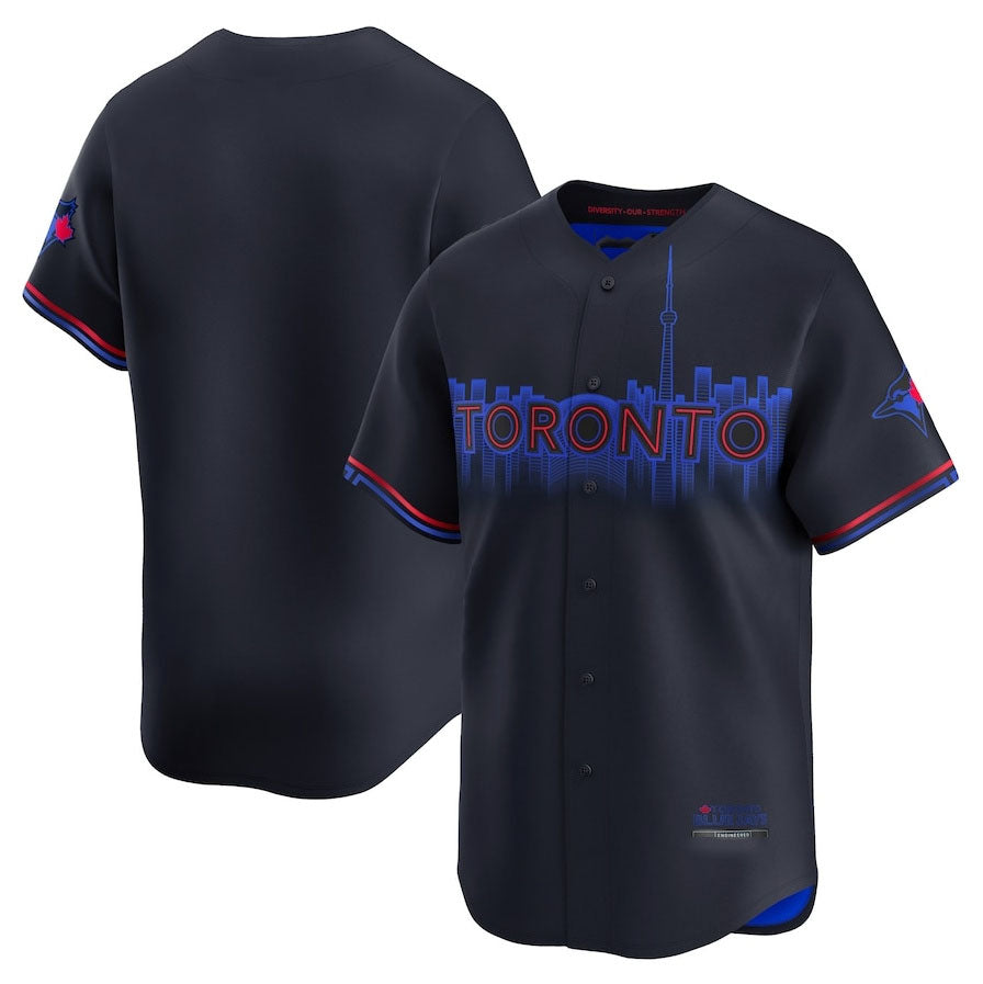 Toronto Blue Jays 2024 City Connect Limited Jersey - Navy Baseball Jerseys baseball jersey product view 1