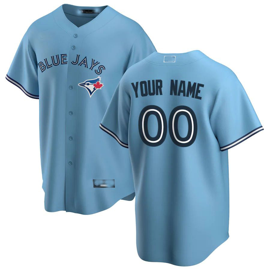 Custom Toronto Blue Jays Light Blue Alternate Replica Custom Jersey Baseball Jerseys baseball jersey product view 1