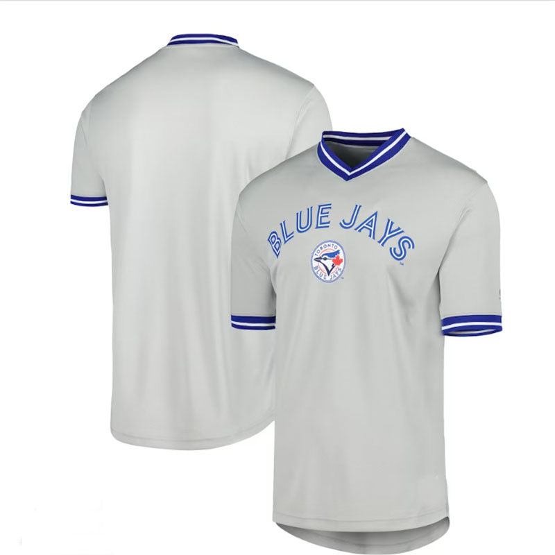 Toronto Blue Jays V-Neck Jersey - Gray Baseball Jerseys baseball jersey product view 1