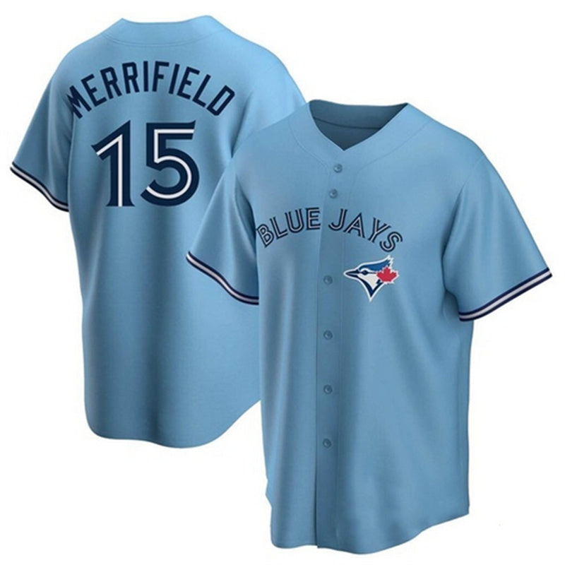 Toronto Blue Jays #15 Whit Merrifield Light Blue Stitched Cool Base Jersey Baseball Jerseys baseball jersey product view 1