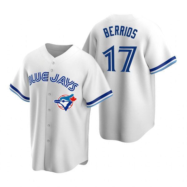 Toronto Blue Jays #17 Jose Berrios White Cooperstown Collection Jersey Baseball Jerseys baseball jersey product view 1
