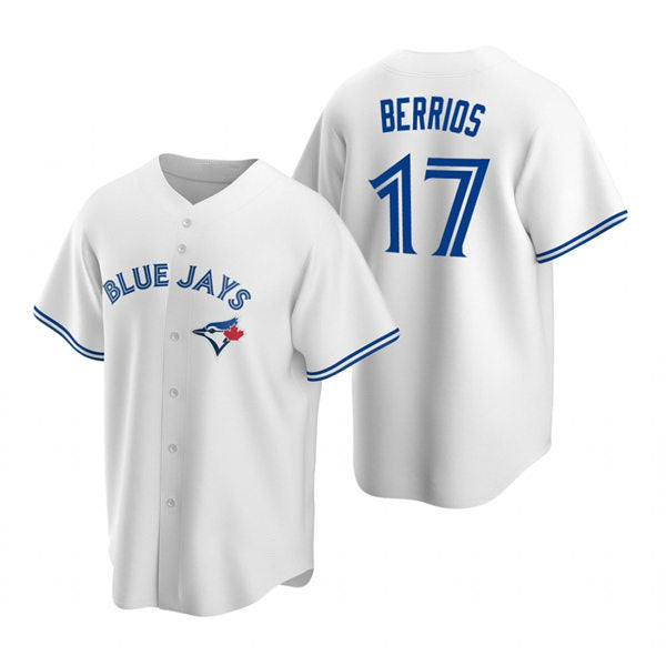 Toronto Blue Jays #17 Jose Berrios White Home Cool Base Jersey Baseball Jerseys baseball jersey product view 1