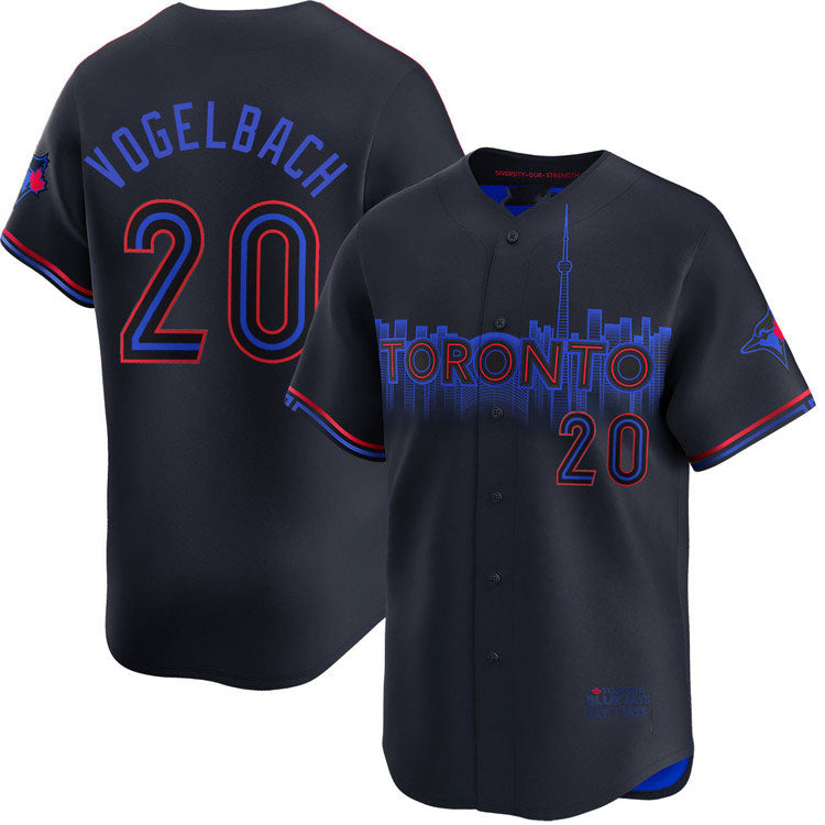 Toronto Blue Jays #20 Daniel Vogelbach City Connect Limited Jersey Baseball Jersey baseball jersey product view 1