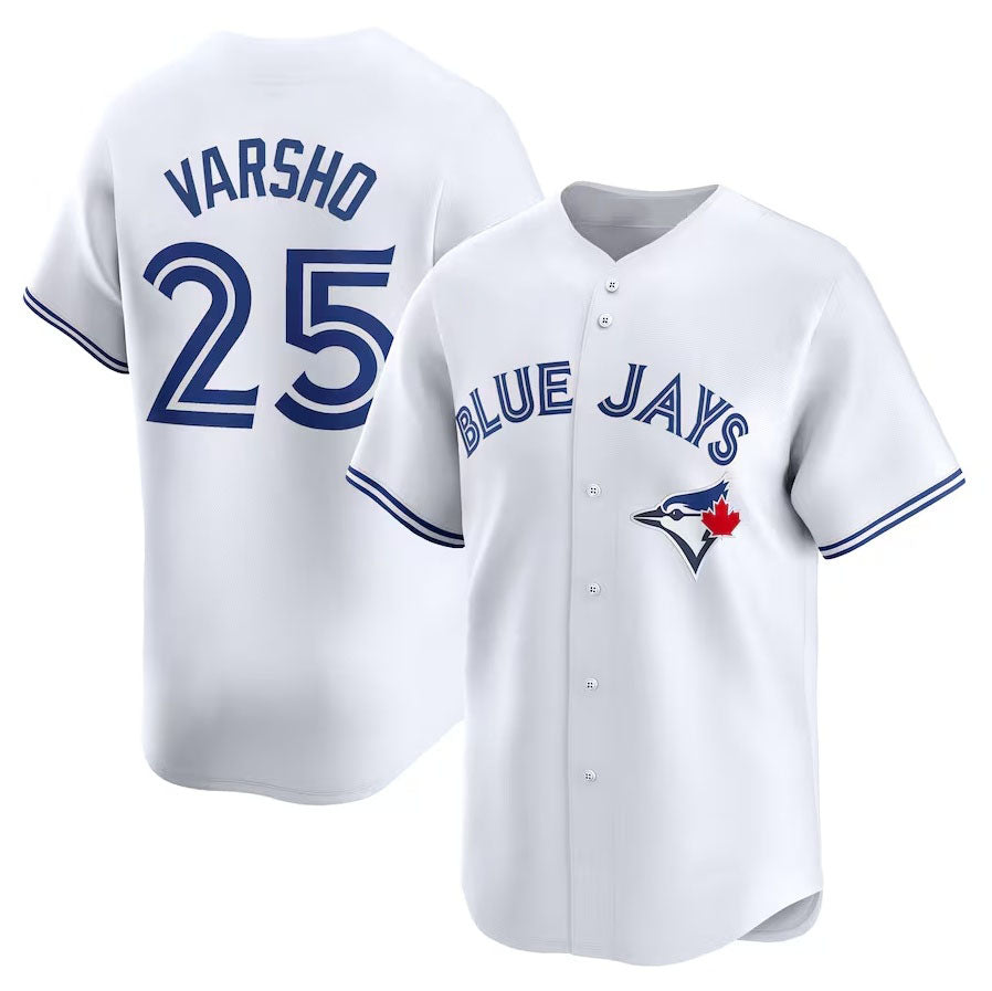 Toronto Blue Jays #25 Daulton Varsho Home Limited Player Jersey - White Stitched Baseball Jersey baseball jersey product view 1