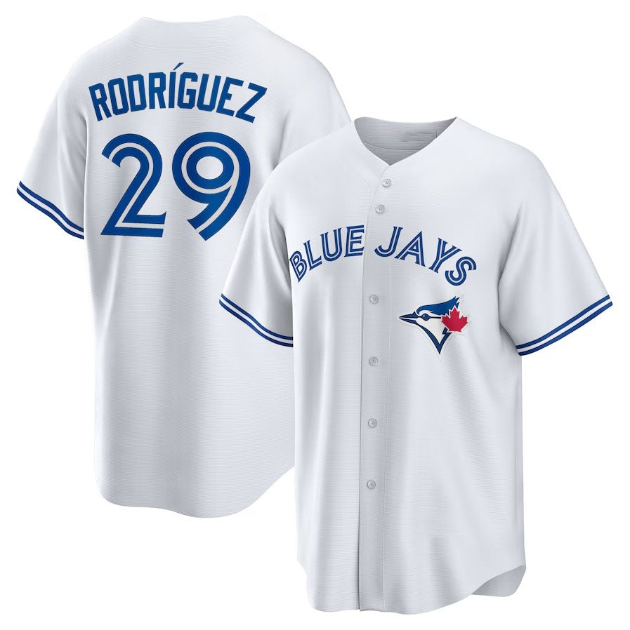 Toronto Blue Jays #29 Yariel Rodriguez Home Replica Jersey - White Stitched Baseball Jersey baseball jersey product view 1